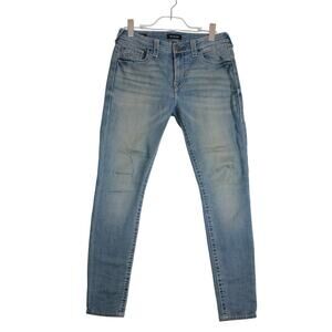 Women's True Religion Jennie Curvy Blue Skinny Jeans Size 30W